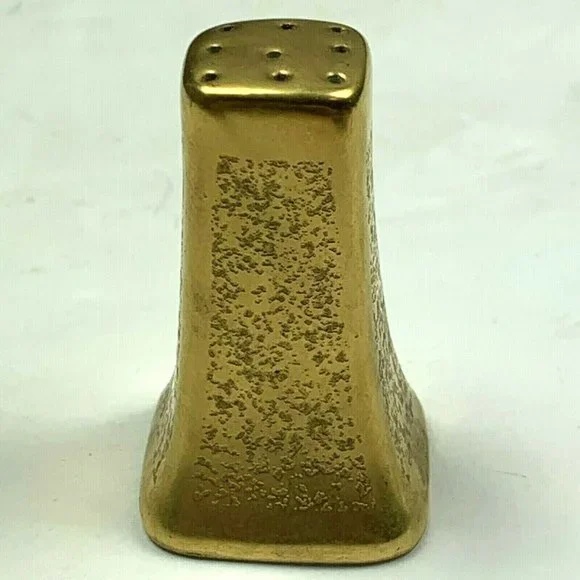 Vintage Pickard Salt Pepper Shakers Gold Tapered Set of 3